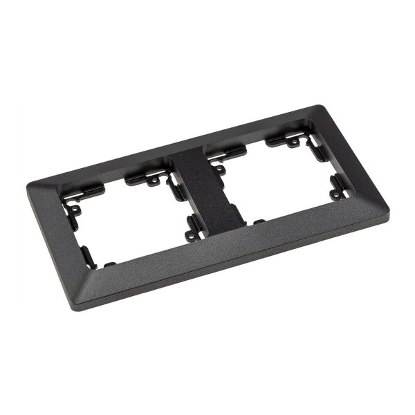 MILOS 2-fach Rahmen Anthrazit – für Schalter & Steckdosen, edles Design