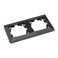 MILOS 2-fach Rahmen Anthrazit – für Schalter & Steckdosen, edles Design