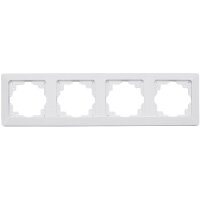 Abdeck Rahmen MILOS 4-fach Rahmen, wei&szlig; matt