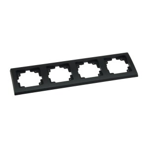 DELPHI 4-fach Rahmen Schwarz – glänzend,...