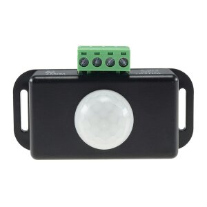 Bewegungsmelder 12–24V für LED-Stripes, 8?m Reichweite, 60° Erfassung