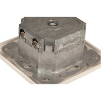 Cat.6 Datendose Unterputz 2xRJ45 oben/unten | 250?MHz | RAL9010