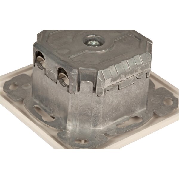 Datendose Cat.6A 500MHz Aufputz 2xRJ45 RAL9010 – oben/unten