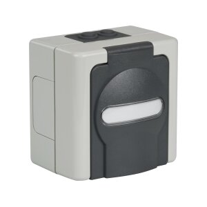 Aufputz-Feuchtraum Leergehäuse für 2...