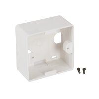 Aufputzrahmen 80x80x40 mm in RAL9010 Weiß – für Datendosen & Keystone-Sets