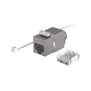 RJ45 Keystone STP Cat.6A – 500MHz, vollgeschirmt, komponentenzertifiziert