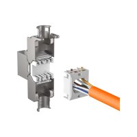 RJ45 Keystone STP Cat.6A – 500MHz, vollgeschirmt, komponentenzertifiziert