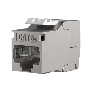 RJ45 Keystone Cat.6A Slimline Shortbody – 10 Gbit,...