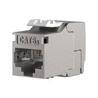RJ45 Keystone Cat.6A Slimline Shortbody – 10 Gbit, kompakt & komponentenzertifiziert