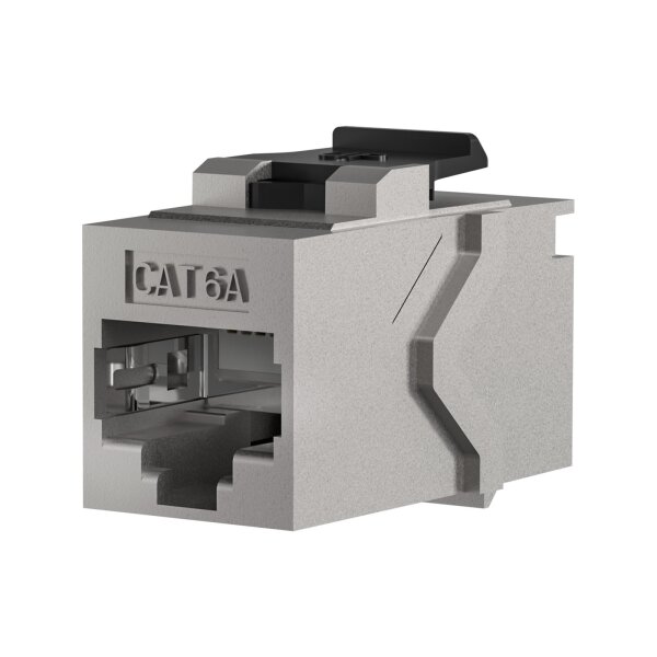 Keystone Einbauadapter RJ45 STP – Cat.6A, geschirmt, Snap-In Montage