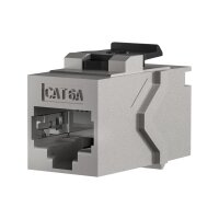 Keystone Einbauadapter RJ45 STP – Cat.6A, geschirmt, Snap-In Montage