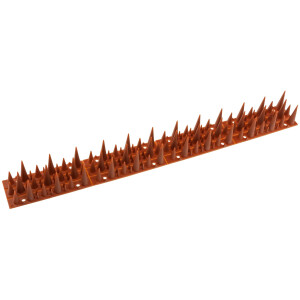 Taubenabwehr Spikes 10er Set Kunststoff, 400x42x36mm, verschiedene Farben Ziegelrot