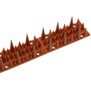 Taubenabwehr Spikes 10er Set Kunststoff, 400x42x36mm, verschiedene Farben Ziegelrot