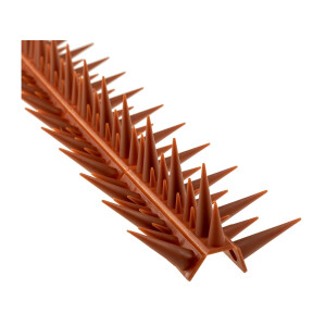 Taubenabwehr Spikes 10er Set Kunststoff, 400x42x36mm, verschiedene Farben Ziegelrot