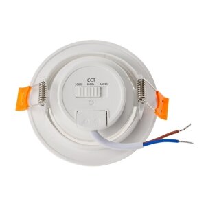 ChiliTec LED Einbauleuchte Umschaltbare Lichtfarbe 72 mm | Direkt 230 V