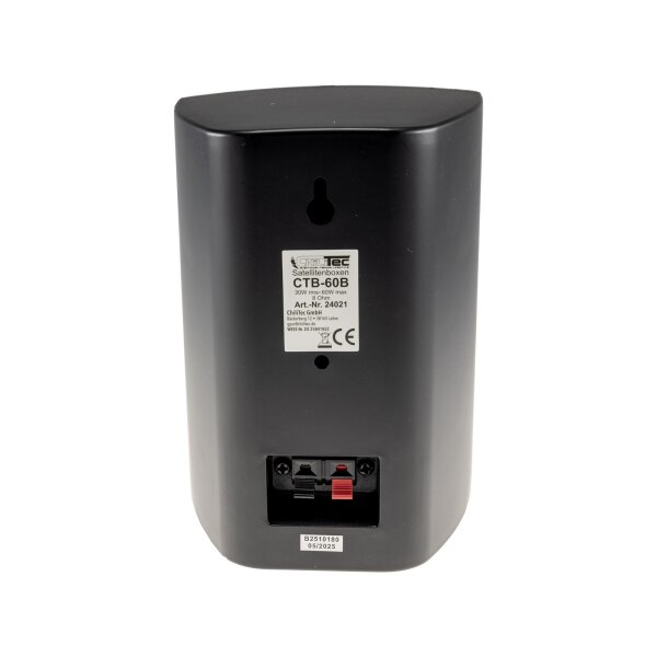 Satelliten Lautsprecher CTB-60B – 2-Wege Boxen Paar, 60W, 8 Ohm, schwarz
