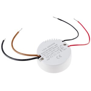 LED-Trafo CT-18E – 0,5–18W Slimline, rund,...