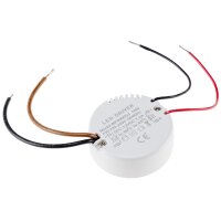LED-Trafo CT-18E – 0,5–18W Slimline, rund, 12V Konstantspannung