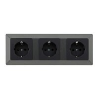 Elektroinstallation Komplett Set 59-teilig – Steckdosen, Schalter & TV-Dosen Anthrazit