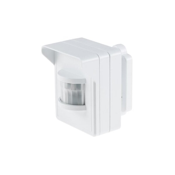 Funk-Bewegungsmelder für "Pilota Casa" IP44, 90°/8m PIR, Aufputz, weiß