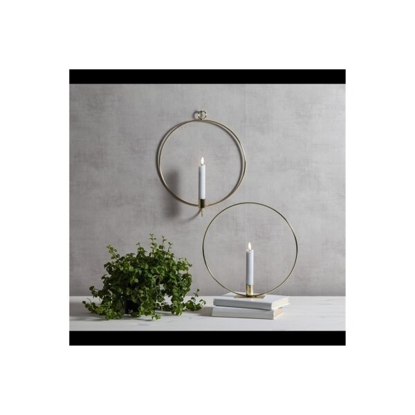 LED Deko Innen Flamme Collection – Herz & Ring, Messing, Schwarz, Silber, mit Antikkerze