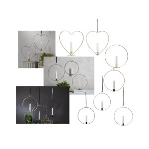 LED Deko Innen Flamme Collection – Herz & Ring,...