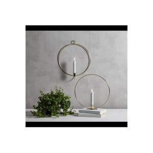 LED Deko Innen Flamme Collection – Herz & Ring, Messing, Schwarz, Silber, mit Antikkerze