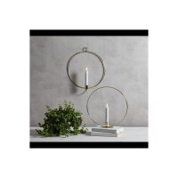 LED Deko Innen Flamme Collection – Herz & Ring, Messing, Schwarz, Silber, mit Antikkerze