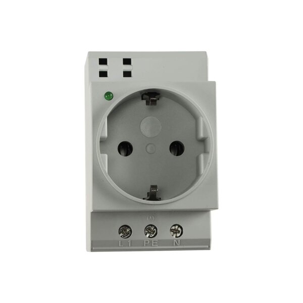 Hongfa Schutzkontakt-Steckdose für Hutschiene – 250 V, 16 A, LED-Statusanzeige, IP20