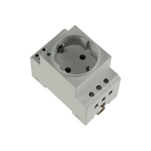 Hongfa Schutzkontakt-Steckdose für Hutschiene – 250 V, 16 A, LED-Statusanzeige, IP20