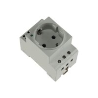 Hongfa Schutzkontakt-Steckdose für Hutschiene – 250 V, 16 A, LED-Statusanzeige, IP20