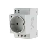 Hongfa Schutzkontakt-Steckdose für Hutschiene – 250 V, 16 A, LED-Statusanzeige, IP20