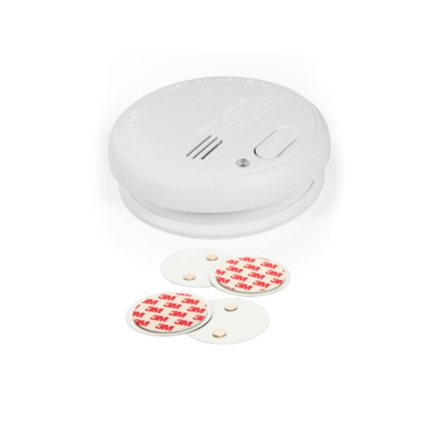 McPower Rauchmelder KD-133A – DIN EN 14604, 85 dB – Solo / mit VARTA 9V / mit Magnet-Halter / Komplett-Set