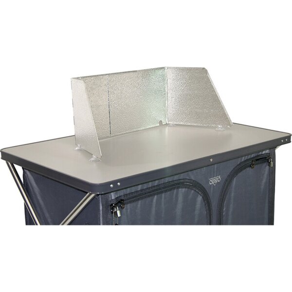 CRESPO Windschutz für Grill & Kocher – Aluminium, ausziehbar 38–60 cm