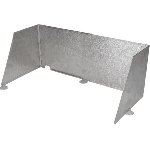 CRESPO Windschutz für Grill & Kocher – Aluminium, ausziehbar 38–60 cm