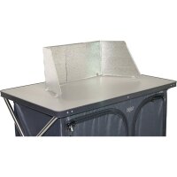 CRESPO Windschutz für Grill & Kocher – Aluminium, ausziehbar 38–60 cm