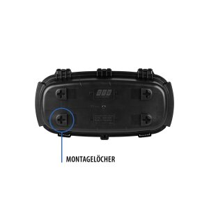 EFB Elektronik Outdoor-Box IP54 – klappbar, abschließbar, schwarz, aus recyceltem Kunststoff