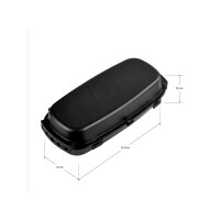 EFB Elektronik Outdoor-Box IP54 – klappbar, abschließbar, schwarz, aus recyceltem Kunststoff