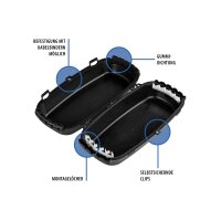 EFB Elektronik Outdoor-Box IP54 – klappbar, abschließbar, schwarz, aus recyceltem Kunststoff