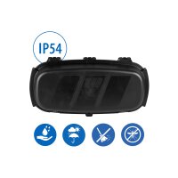 EFB Elektronik Outdoor-Box IP54 – klappbar, abschließbar, schwarz, aus recyceltem Kunststoff