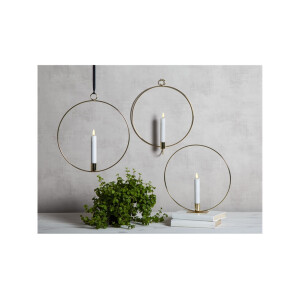 Dekoration FLAMME RING in "Messing"