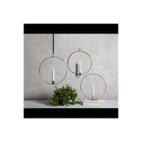 Dekoration FLAMME RING mit Fuß in "Messing"