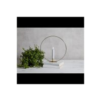 Dekoration FLAMME RING mit Fuß in "Messing"