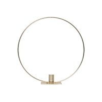 Dekoration FLAMME RING mit Fuß in "Messing"