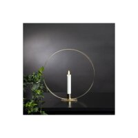 Dekoration FLAMME RING mit Fuß in "Messing"