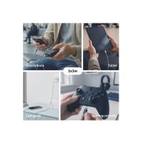 USB-A auf USB-C Kabelset (2×3 m) | 60W QC Schnellladen | Textilmantel | Goldkontakte | 2er-Set