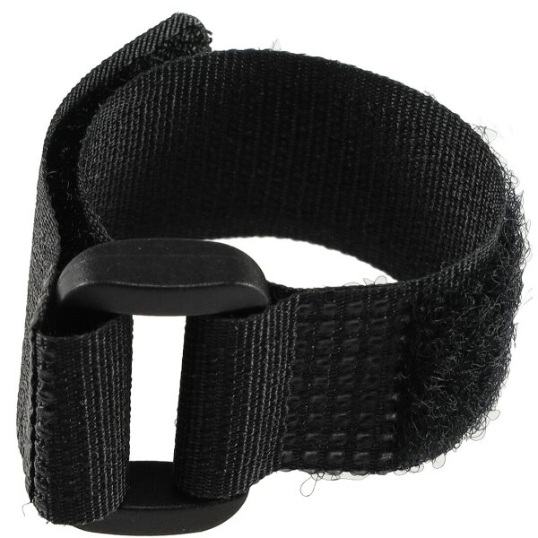 5er Set Klettband mit Öse in schwarz oder weiss