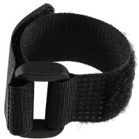 5er Set Klettband mit Öse in schwarz oder weiss