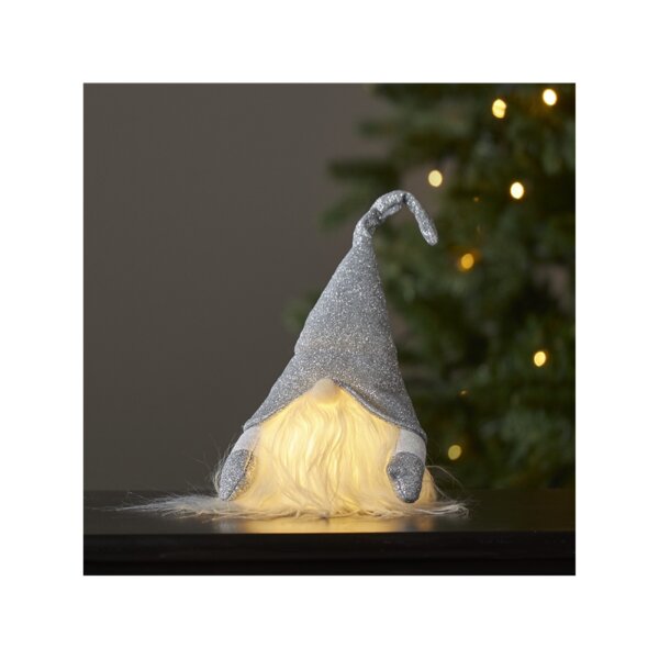 LED-Stoff Figur Zwerg mit Zipfelmütze / Wichtel