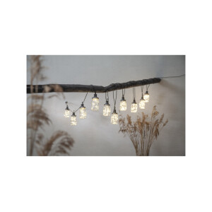 Solarlichterkette Circus Bottle – 10 LED-Flaschen, warmweiß, IP44, 4,5?m